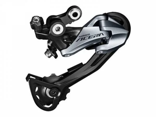 Bicycle rack mount-Shimano Acera 9 Speed Silver RDM3000 Rear Derailleur