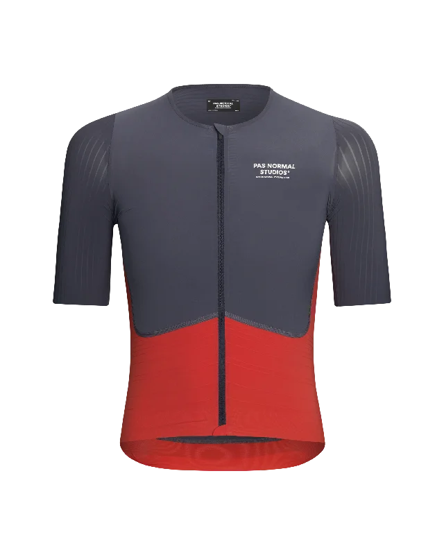 Cycling water pouch-Mechanism Pro Jersey SS24 - Navy/ Deep Red