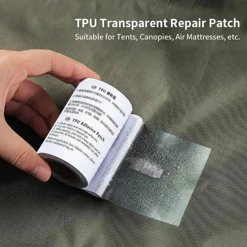 Cycling thigh guards-Outdoor Tool Waterproof TPU Sticker Transparent Repair Tape for Inflatable Product Raincoat Tent Swim Rings Repair Patch