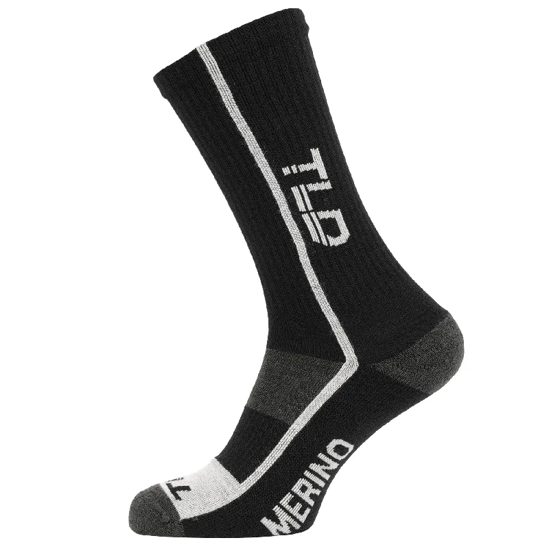 Bike tire shield-Troy Lee Designs Chill Merino Wool Socks - Black