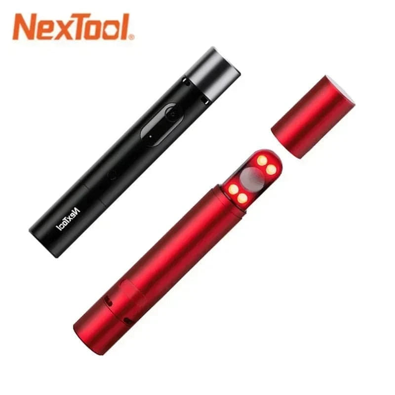 Bicycle lock tie-Xiaomi NexTool Strong Light Flashlight Multifunctional Torch Light with Warning Alarm Camera Detector Portable Safety Flashlight