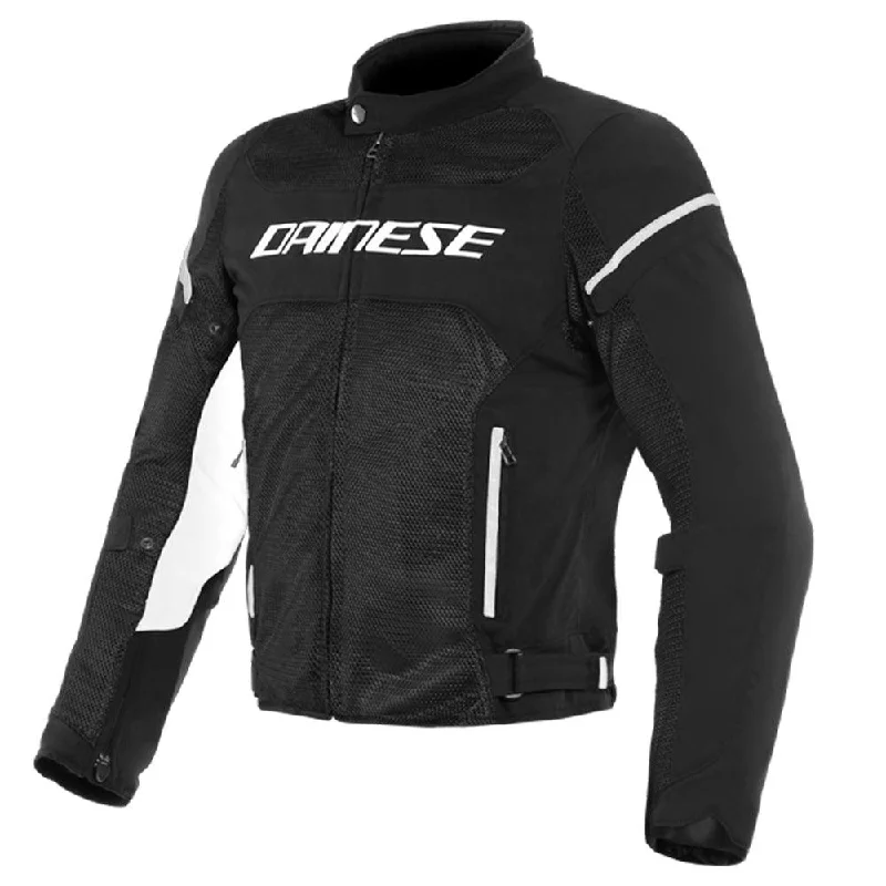 Bicycle stem grip-DAINESE AIR FRAME D1 TEX JACKET - BLACK/WHITE