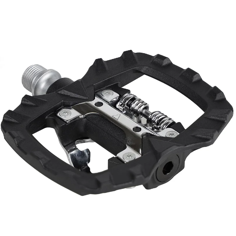 Bicycle wall mount-Venzo Multi-Use compatible with Shimano SPD Mountain Bike Road Bicycle Sealed Clipless Pedals - Dual Platform Multi-Purpose - Great for Touring, Road, Trekking Bikes -Light Engineering Thermoplastic