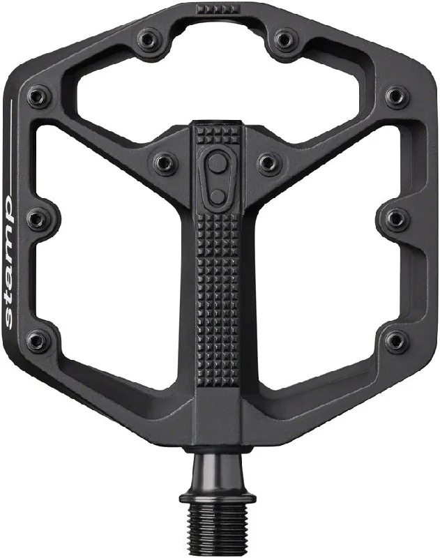 Cycling rain slicker-Crankbrothers Stamp 2 Pedals - Platform Aluminum 9/16" Black Small