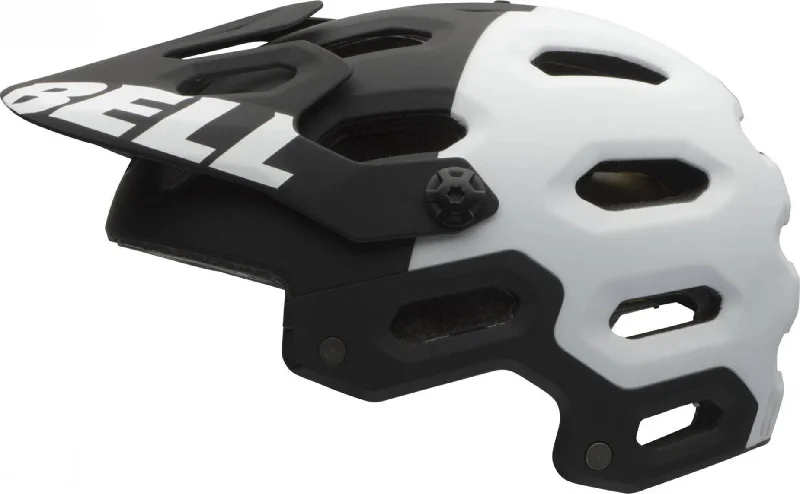 Cycling leg sleeves-Bell Super 2 MTB Helmet - Black-White Aggression