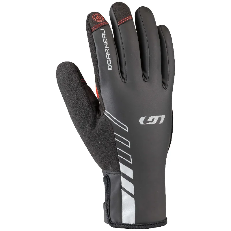 Bike tire stem-Louis Garneau Rafale 2 Cycling Glove - Black