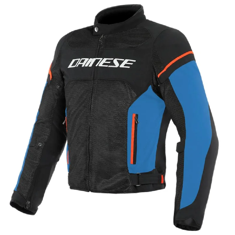 Bicycle brake wire-DAINESE AIR FRAME D1 TEX JACKET - BLACK/LIGHT BLUE/FLUO RED