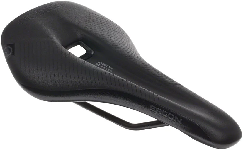 Cycling calf straps-Ergon SR Pro Saddle - Titanium Stealth Mens Small/Medium