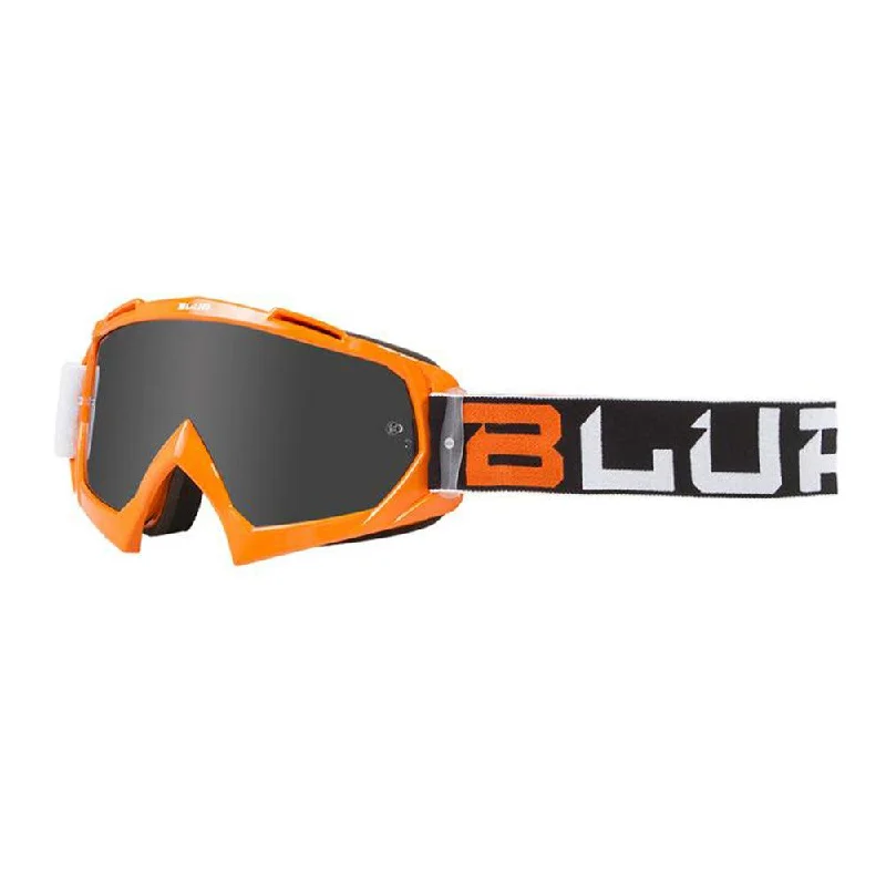 Cycling shin bands-BLUR B-10 TWO FACE 2020 GOGGLE - ORANGE/BLACK/WHITE