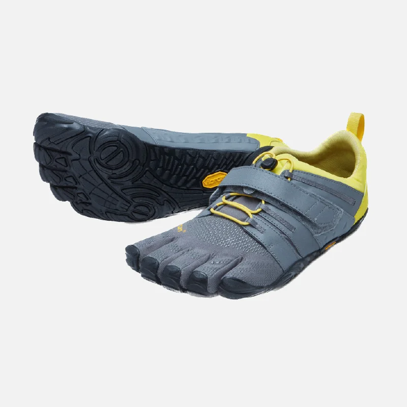 Bike chain shield-Vibram V-Train 2.0 Mens Gym Shoes -Grey/Lime/Black