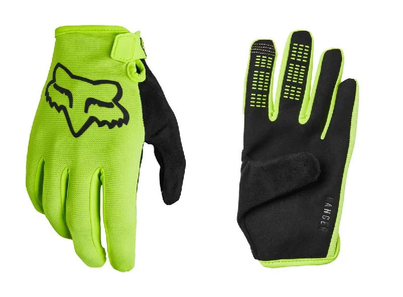 Cycling safe tape-Fox Racing Ranger MTB Glove - Youth - Fluorescent Yellow