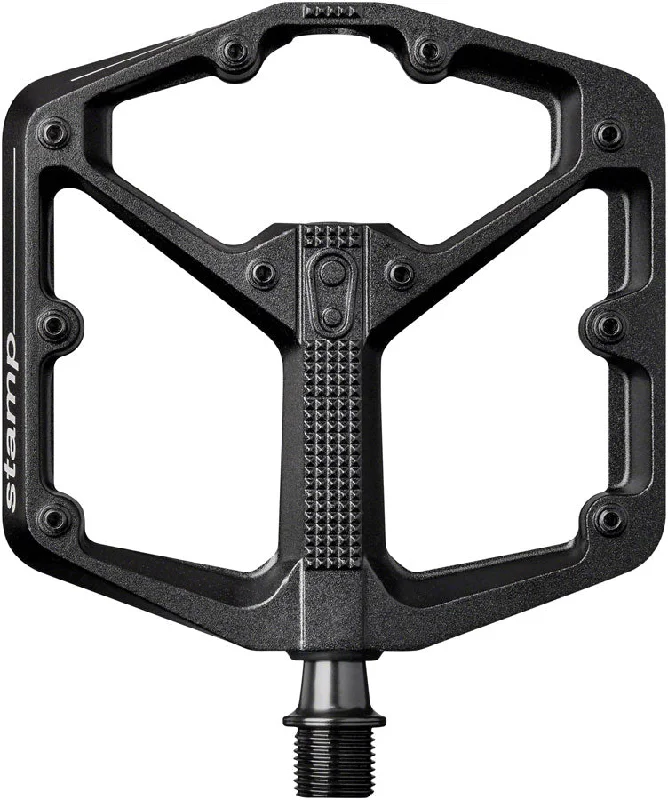 Bike chain shield-Crankbrothers Stamp 3 Pedals - Platform Magnesium 9/16" Black Large