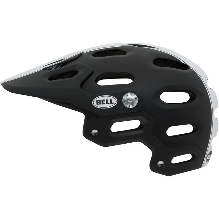 Bike frame sleeve-Bell Super MTB Helmet - Black-White Star