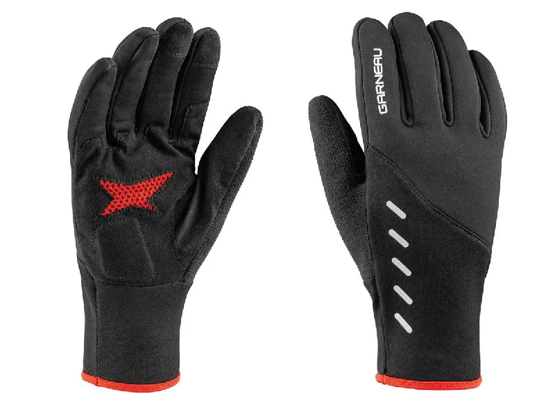 Road bike headset-Louis Garneau Gel Attack Glove - Black