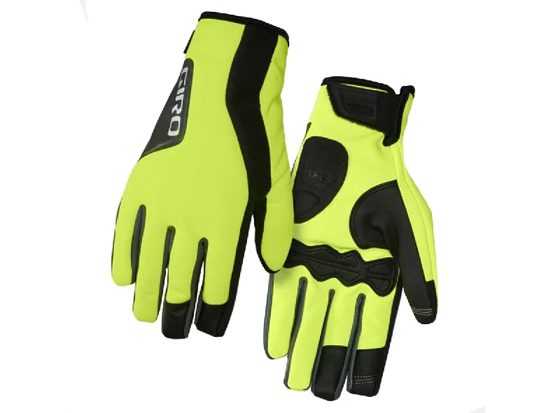 Road bike cogs-Giro Ambient 2.0 Winter Road Glove - Highlight Yellow-Black