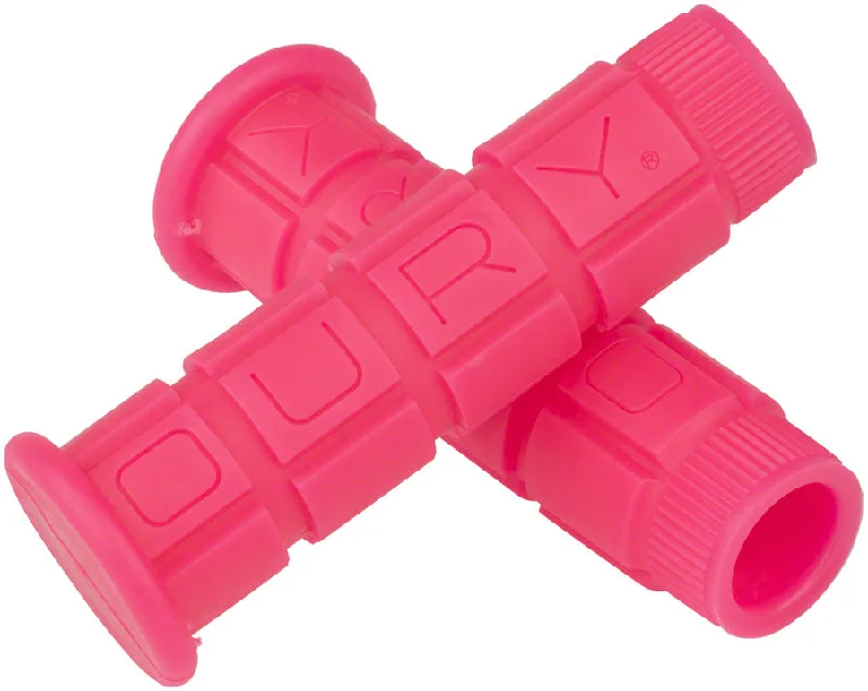 Bike wheel liner-Oury Single Compound Grips - Neon Pink