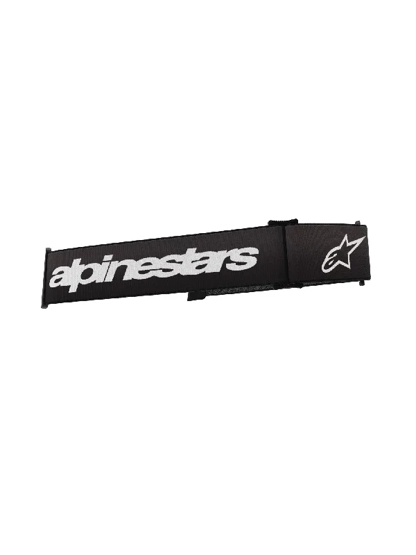 Bicycle haul rack-ALPINESTARS SUPERTECH GOGGLE STRAP - BLACK WHITE