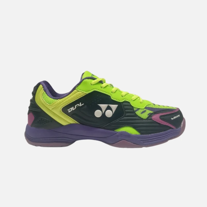 Bike multitool compact-Yonex Mens Dual Badminton Shoes -Maritime blue/Neon Line/Electric Purple