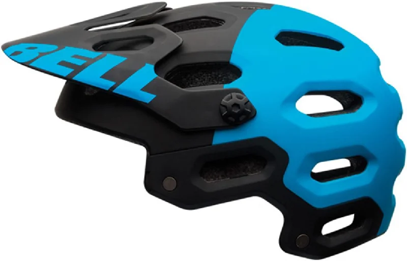 Mountain bike crankset-Bell Super 2 MTB Helmet - Black-Blue Aggression