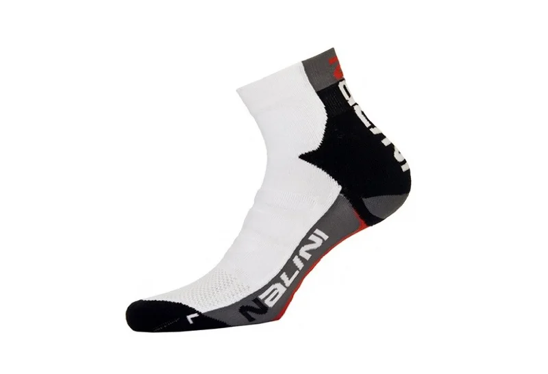 Bicycle tire caps-Nalini Pro Palustris Cycling Socks – White – Choose Size