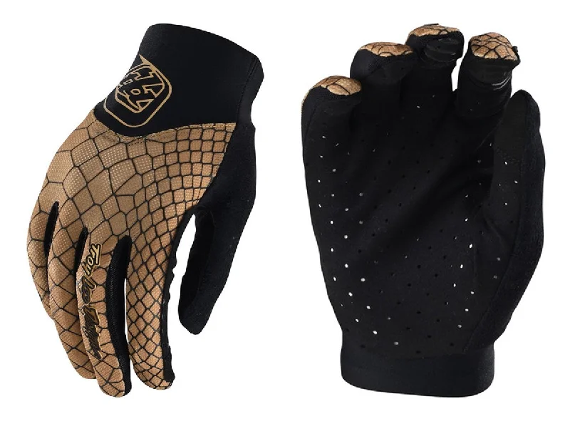 Bike tire pressure-Troy Lee Designs Ace MTB Glove - Womens - Snake Gold - 2021