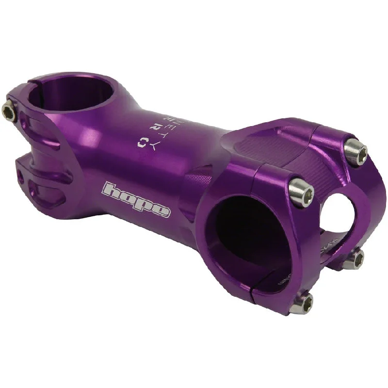 Road bike shifters-XC Mountain Bike Stem - 31.8 Clamp, +/-0, 1 1/8", Purple