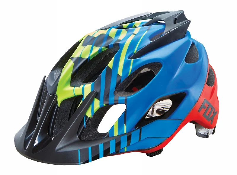 Cycling shine bands-Fox Racing Flux Savant MTB Helmet - Savant - Blue