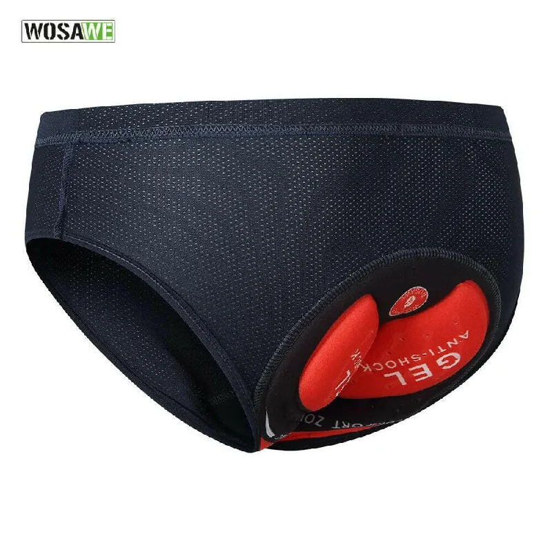 Bicycle gear pouch-Men Women Under Shorts Padded Cycling Underwear Triangle Breathable Bicycle Underpants Mtb Bike Briefs Chamois Panties