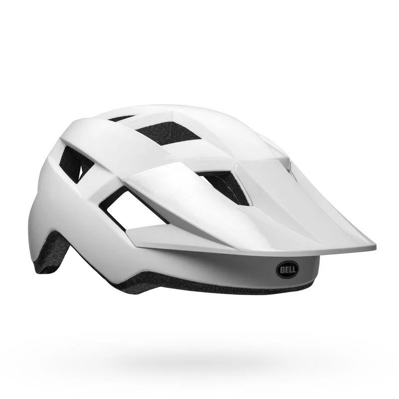 Bike wheel beams-Bell Spark MIPS MTB Helmet - Gloss Matt White-Black - 2021