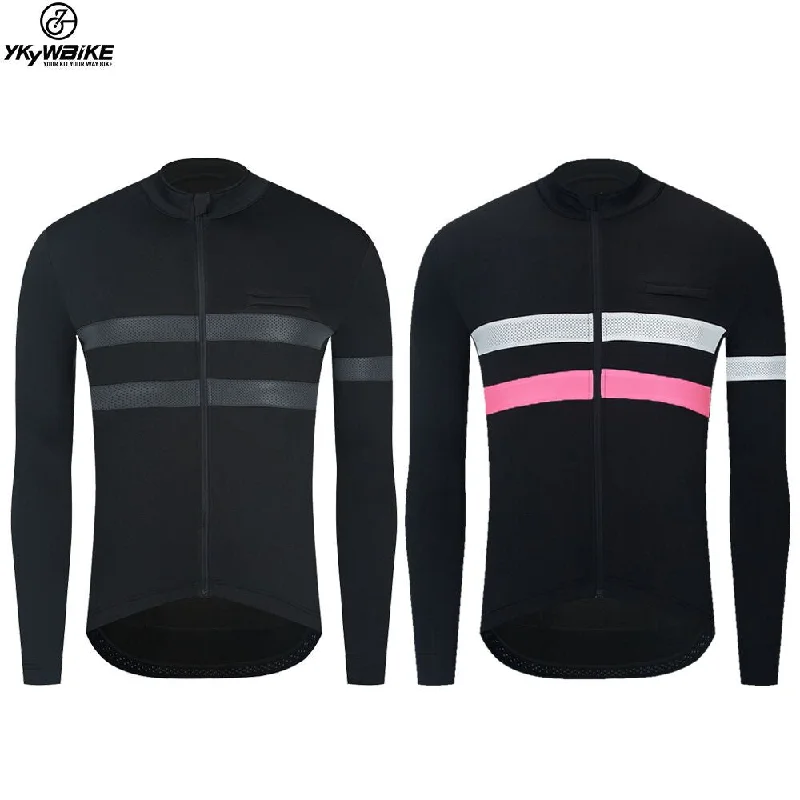 Road bike shifters-YKYW Men's Cycling Jersey Jacket Winter 5-15℃ Long Sleeves Fleece Warm 2 Colors