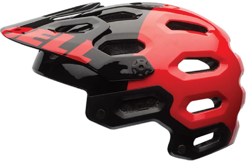 Road bike seatbag-Bell Super 2 MTB Helmet - Red-Black Aggression