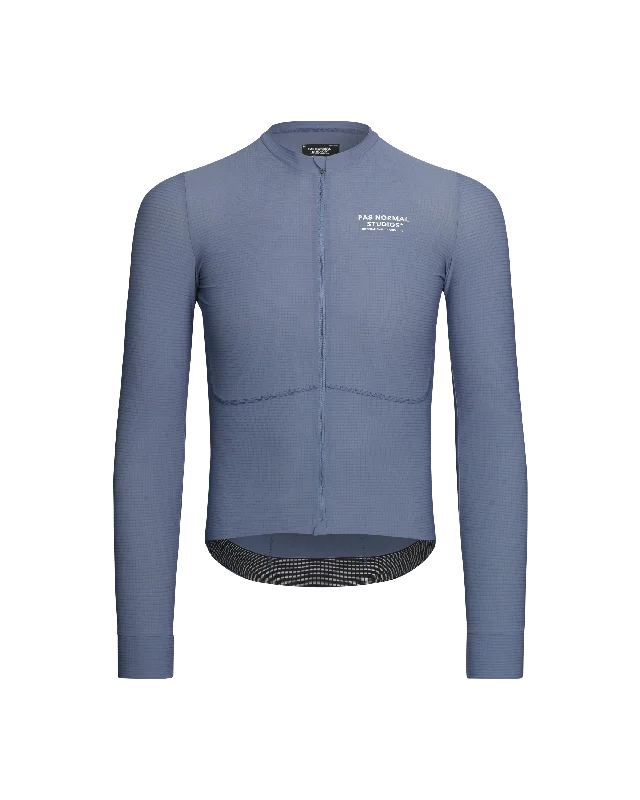 Road bike skewers-Mechanism Pro Long Sleeve Jersey - Matt Blue