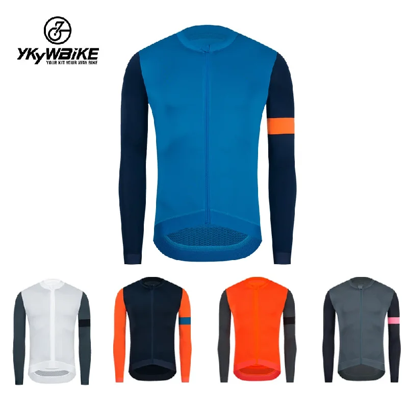 Bike lock folding-YKYW Men's Cycling Jersey Autumn Spring 15-25℃ Long Sleeves Fit Comfortable Sun-protective 6 Colors