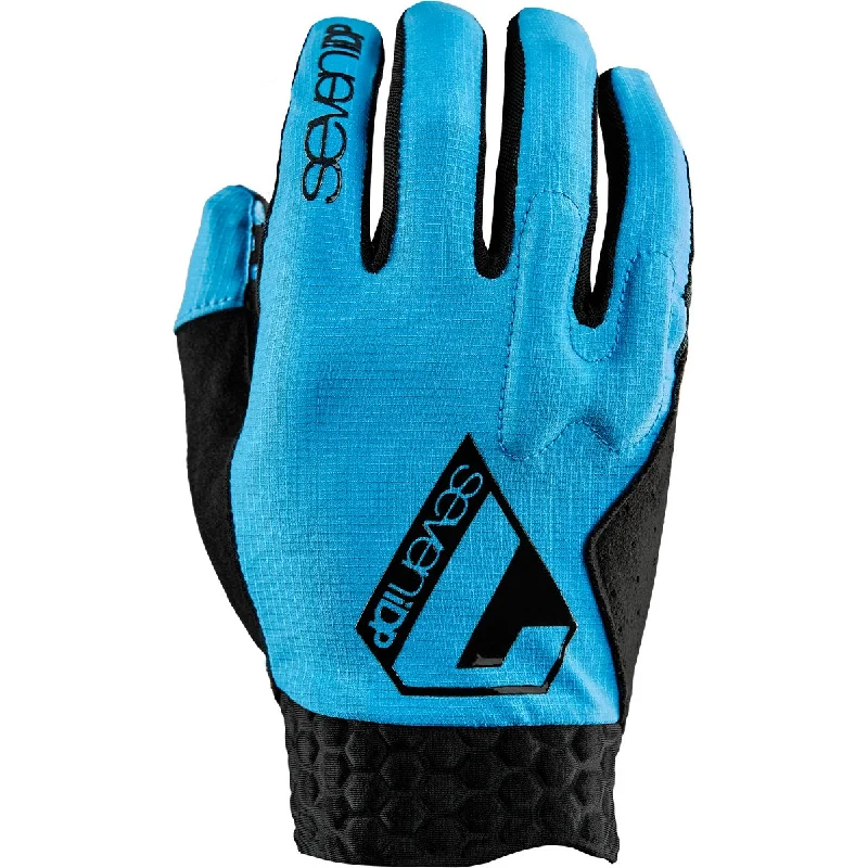 Road bike spacers-7 iDP Project MTB Glove - Blue