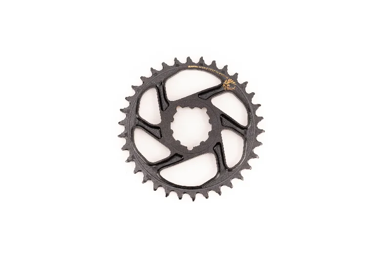 Road bike clipless-SRAM X-Sync 2 Eagle Direct Mount Chainring 34T Boost 3mm Offset with Gold Logo