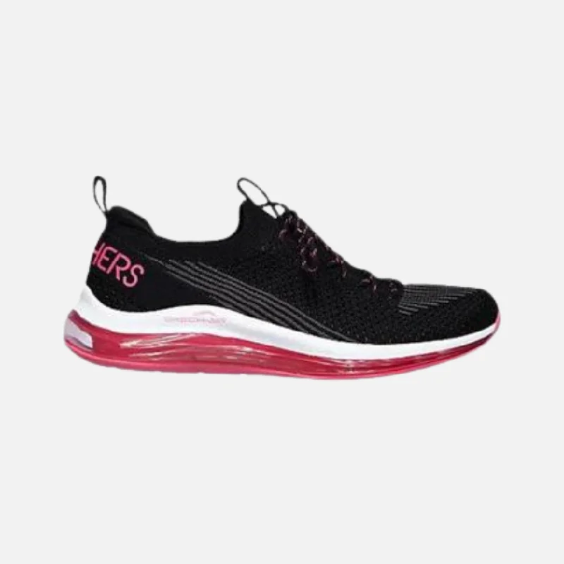 Bicycle haul bag-Skechers Women's Skech-AIR Element 2.0  Shoe  -Black/ Pink