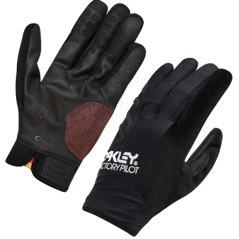 Cycling shin sleeves-Oakley All Condition MTB Glove - Blackout