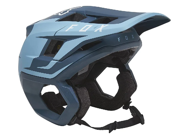 Bicycle haul bag-Fox Racing Dropframe Pro MTB Helmet - Sideswipe - Slate Blue - 2021