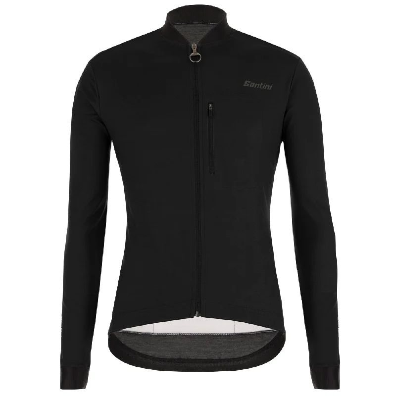 Cycling rain shield-Giacca Santini Adapt - Nero