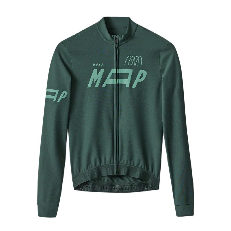 Road bike tubes-Adapt Thermal LS Jersey - Algae