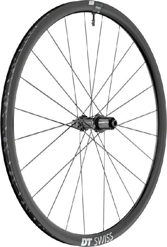 Cycling rain shield-DT Swiss AR 1600 Spline 30 Rear Wheel - 700c 12 x 142mm Center-Lock HG 11 Road Ratchet 36 SL BLK