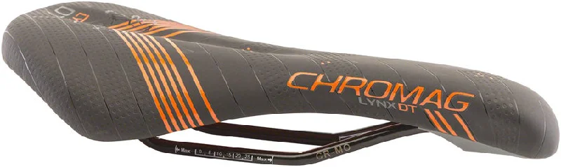 Bicycle side rack-Chromag Lynx DT Saddle 280 x 135mm Unisex 292g Black/Orange