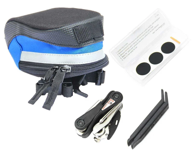 Cycling rain tights-BIKEHAND Bike Tool Kits Mechanic Portable Mini Multfuction Tools Set Saddle Bag Tyre Lever Patch Kit